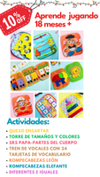 APRENDE JUGANDO (18 MESES A 30 MESES)